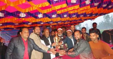 গোবিন্দগঞ্জে গোল্ডকাপ ফুটবলের ফাইনালে চ্যাম্পিয়ন পীরগঞ্জ