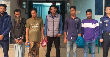 লাখাইয়ে সাজাপ্রাপ্ত পলাতক আসামীসহ গ্রেপ্তার ৫