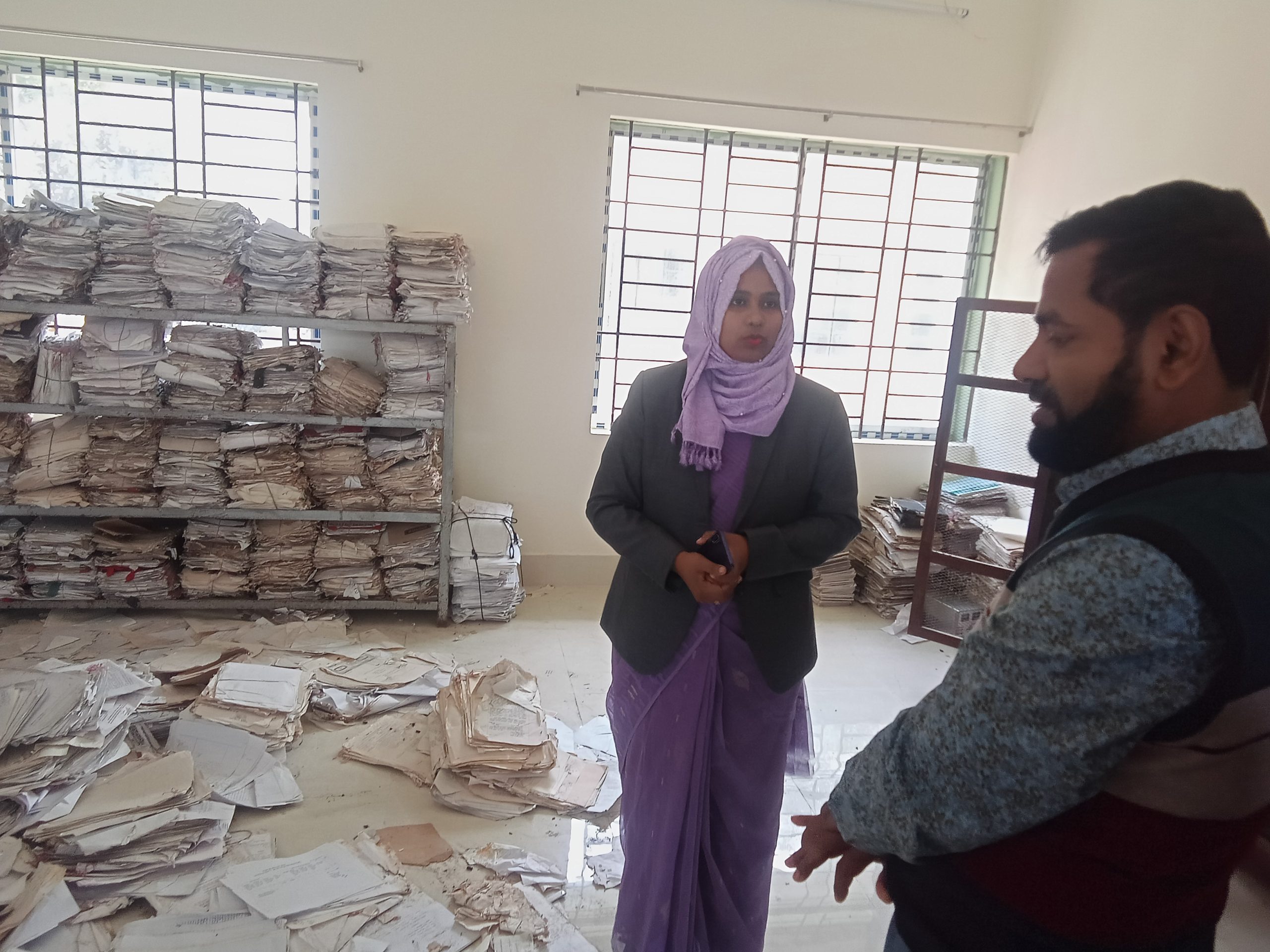 লাখাই উপজেলার বিভিন্ন দপ্তর পরিদর্শন করেন নবাগত ইউএনও