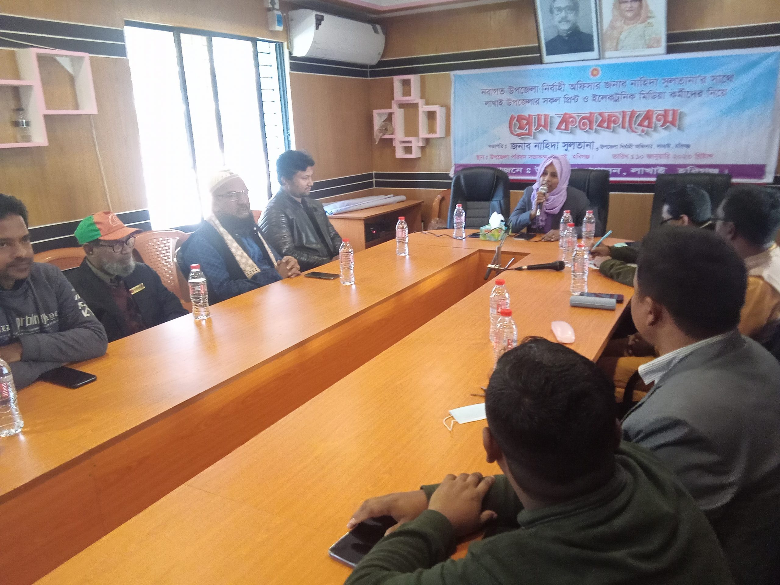 লাখাইয়ে সাংবাদিকদের সাথে নবাগত ইউএনও’র মতবিনিময় সভা