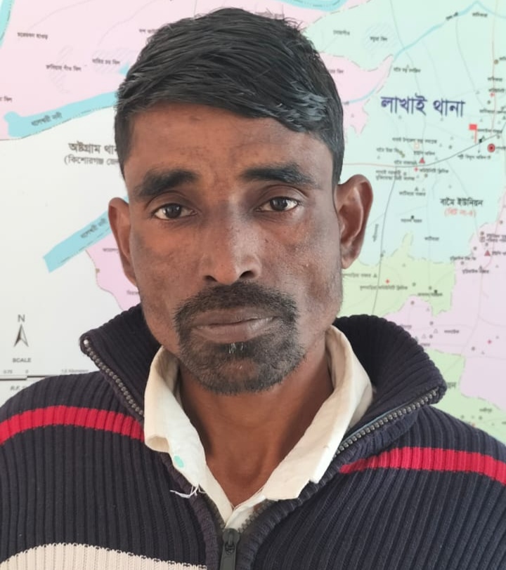 লাখাইয়ে নারী ও শিশু নির্যাতন মামলার পলাতক আসামী গ্রেপ্তার