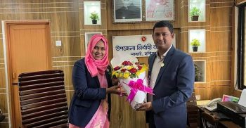 লাখাইয়ে নবাগত ইউএনও’র যোগদান