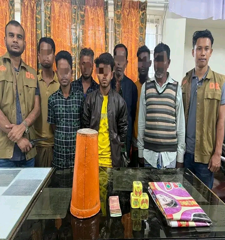 হবিগঞ্জে ৭ জুয়াড়ী আটক