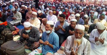 মুসলিম উম্মাহর শান্তি কামনায়   গোবিন্দগঞ্জে জেলা ইজতেমার সমাপ্তি