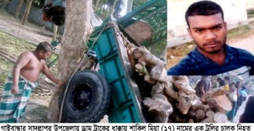 সাদুল্লাপুরে ট্রাকের ধাক্কায় ট্রলি চালক নিহত