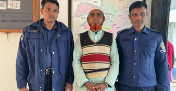 লাখাইয়ে পুলিশ এ্যাসল্ট ও বিস্ফোরক মামলার আসামী গ্রেপ্তার