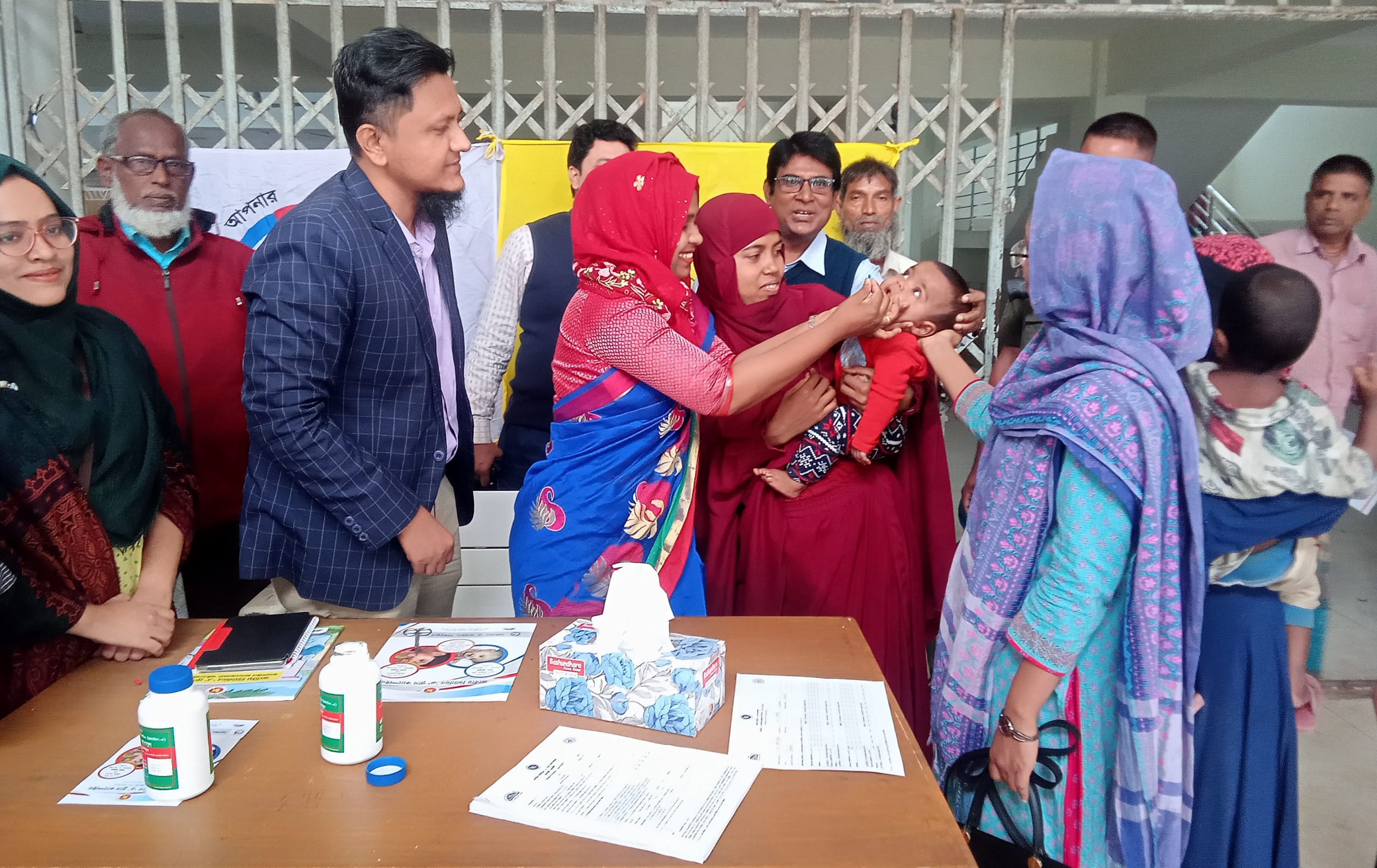 লাখাইয়ে ভিটামিন-এ ক্যাপসুল খাওয়ানের উদ্বোধন