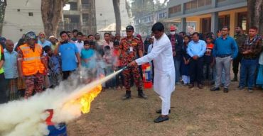 বিভিন্ন কর্মসূচির মধ্য দিয়ে জাতীয় দুর্যোগ প্রস্তুতি দিবস পালিত