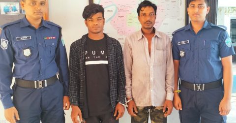 লাখাইয়ে পুলিশের অভিযানে পলাতক ২ আসামী গ্রেপ্তার