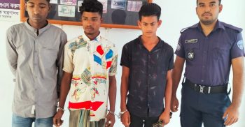 লাখাইয়ে পুলিশের অভিযানে সন্দেহভাজন ৩ জন আটক