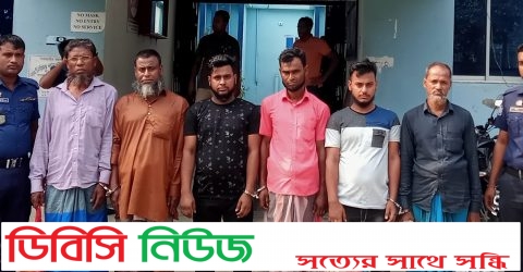 লাখাইয়ে পুলিশের বিশেষ অভিযানে আসামী গ্রেপ্তার ৬