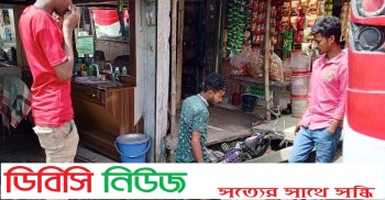 লাখাইয়ে কালাউক বাজারে সড়কের গাইড ওয়াল ধ্বসে মরণফাঁদে পরিণত