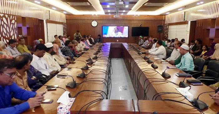 ফুলছড়িতে গৃহহীনদের ঘর হস্তান্তর  উপলক্ষে সাংবাদিকদের সাথে মতবিনিময় সভা 