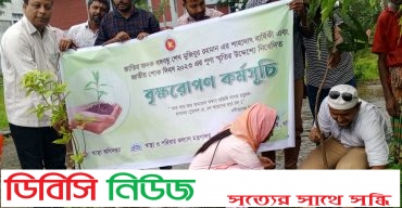 স্বাস্থ্য অধিদপ্তরের কর্মসূচি অংশ হিসেবে লাখাইয়ে বৃক্ষ রোপণ