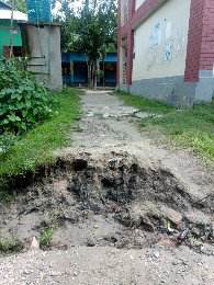 লাখাইয়ে পূর্ব সিংহগ্রাম সপ্রাবি’র সংযোগ সড়কের বেহাল দশা শিক্ষার্থীদের ভোগান্তি