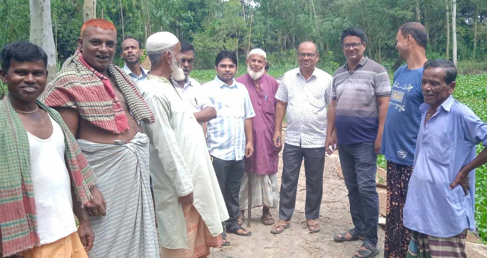 লাখাইয়ে সরকারী দীঘি অবৈধ দখলে, উদ্ধারে উপজেলা প্রশাসন