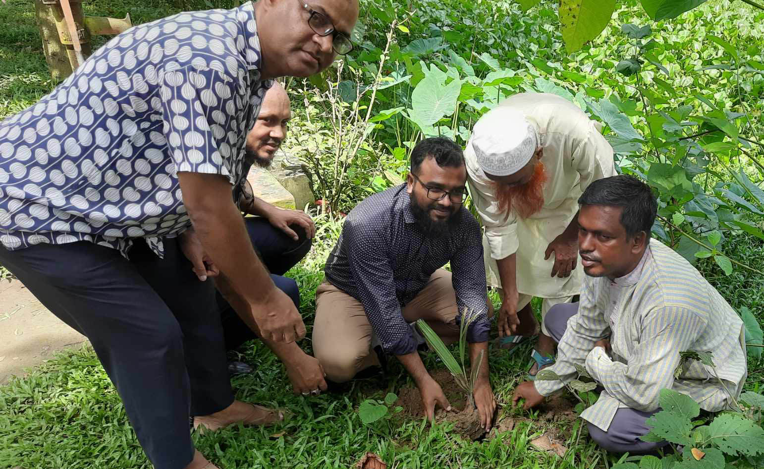 লাখাইয়ে বাপার উদ্যোগে তালের চারা রোপন করলেন মাসুদুর রহমান